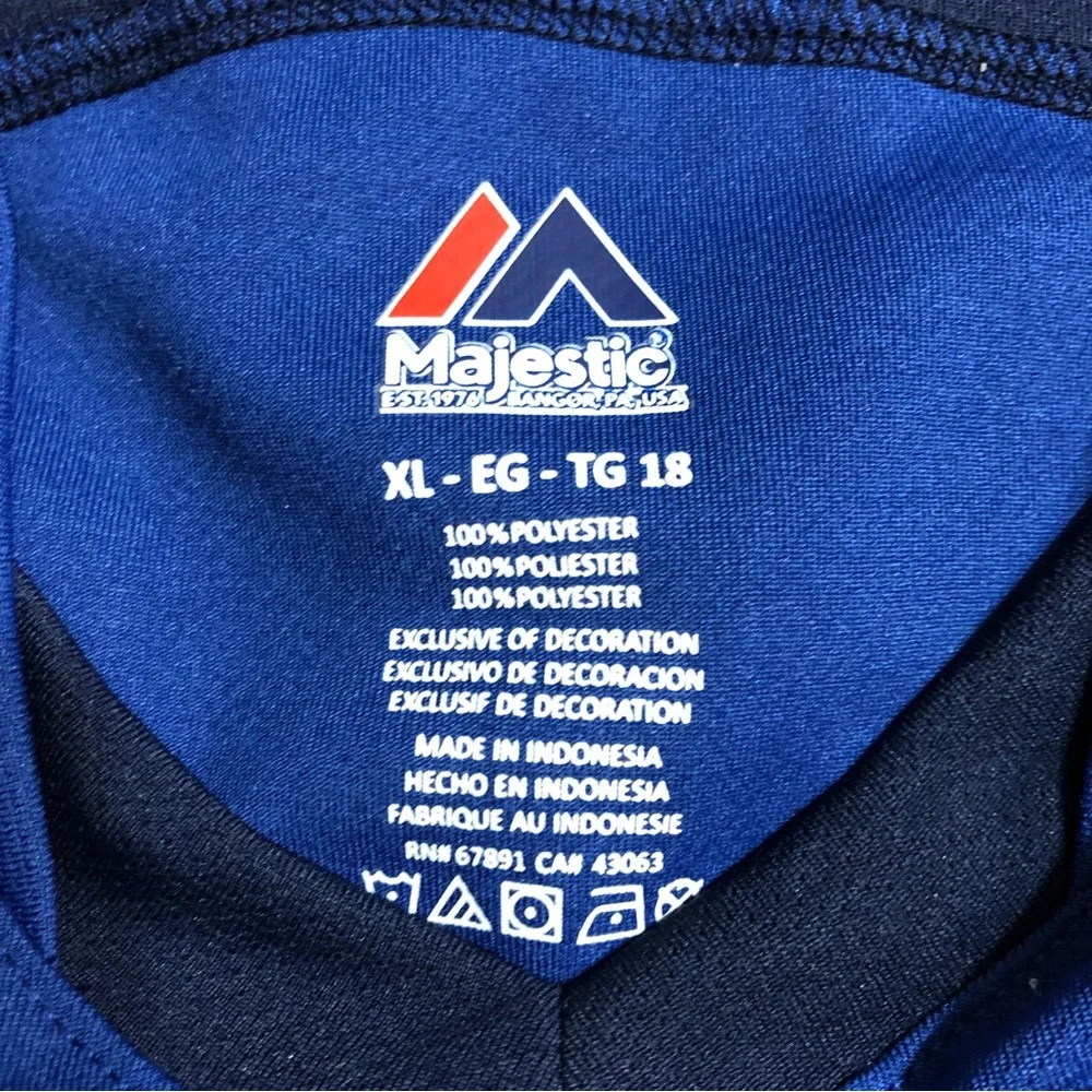 MAJESTIC MLB Toronto Blue Jays Youth Top Size XL